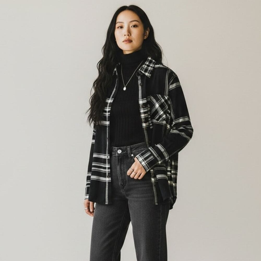 The Vermont Flannel Co. Classic Flannel Shirt NWT Women's Sz S Chicago Plaid